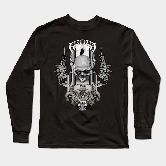 Awesome skull Long Sleeve T-Shirt by Nicky2342